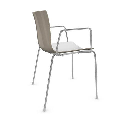 Catifa 46 0251 Armchair Bicolored Frame Chrome
